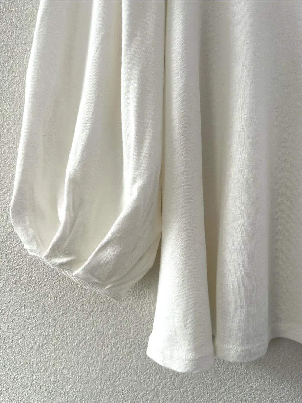 Anthropologie Eri + Ali White Puff Sleeve Cotton Top Modern Feminine Size XS